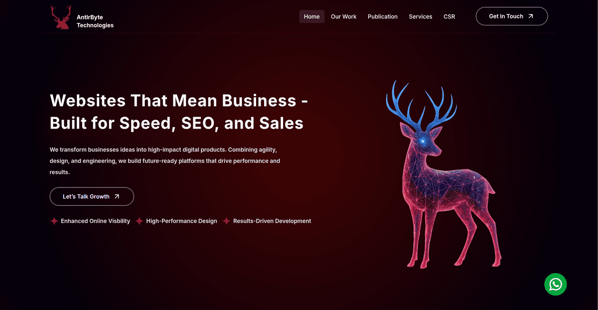 Ujjwal Bhandari, project Antlrbyte Technologies Antlrbyte Technologies – Coming soon landing page by Ujjwal Bhandari